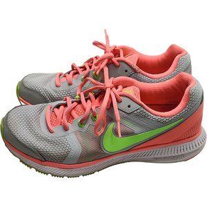 Nike Zoom Winflo Women's Running Shoes Size 9.5 Wolf Gray Lava Lime, 684490-007